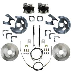 LEED Brakes - Rear Disc Brake Conversion Kit - GM 10 & 12 Bolt Axles 5 x4.75 with Staggered Shocks