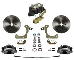 LEED Brakes - 1955-58 Chevy Bel Air, Impala Manual Front Disc Brake Conversion Kit with Disc Disc Valve