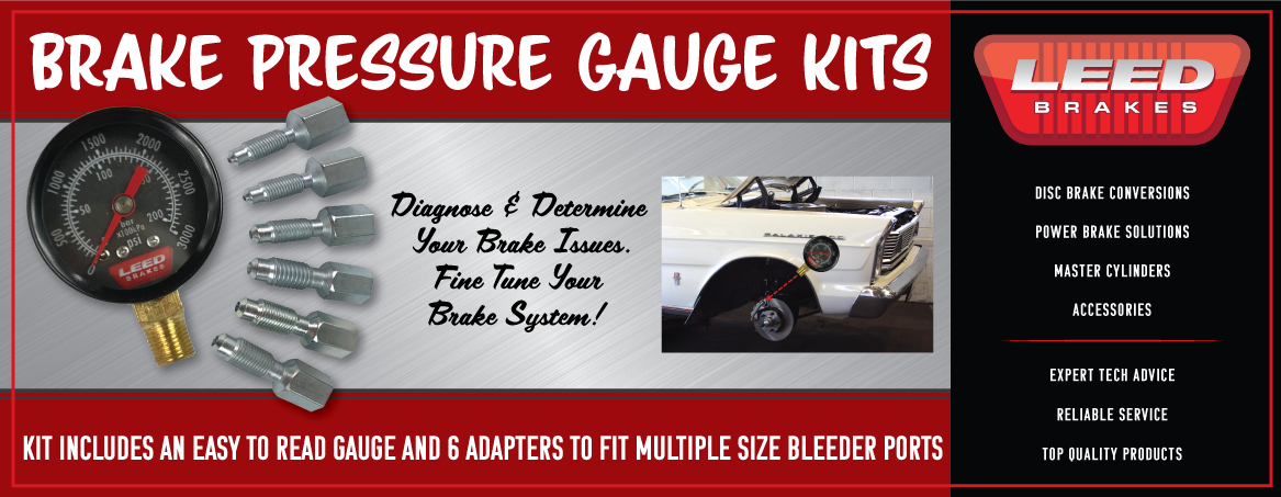 Brake Pressure Gauge Kit by LEED Brakes