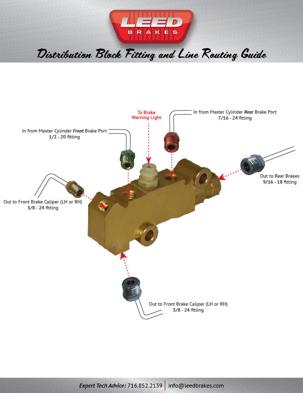 LEED Brakes Proportioning Valve Fitting & Line Routing
