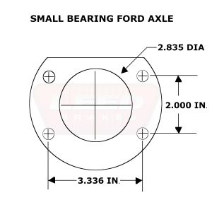 Rear Disc Brake Conversions by Axle Type - Ford 8 in & 9 in Small Bearing Axle
