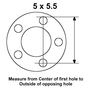 Ford 9 in Large Bearing Axle - Wheel Bolt Pattern 5 x 5.5
