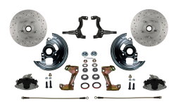 LEED Brakes - Spindle Mount Kit Cross Drilled and Slotted Rotors