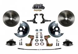 LEED Brakes - Manual Front Disc Brake Conversion Kit with Cast Iron M/C Disc/Drum Bottom Mount