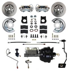 LEED Brakes - Power Disc Brake Conversion 67-69 Ford with Manual Transmission - 4Piston