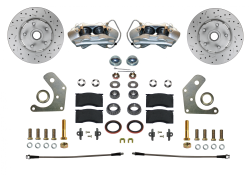 LEED Brakes - Front Disc Brake Conversion Kit Spindle Mount Mopar B & E Body | MaxGrip XDS Rotors