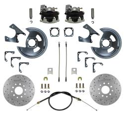 LEED Brakes - Rear Disc Brake Conversion Kit - MaxGrip XDS - GM 10 & 12 Bolt Axles 5 x4.75 with Staggered Shocks