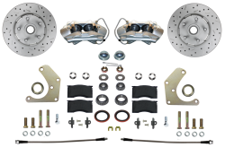 LEED Brakes - Front Disc Brake Conversion Kit  Mopar A Body Spindle Mount with MAXGrip XDS Rotors