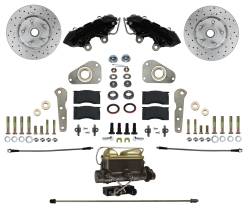 Power Front Kit with Drilled Rotors and Black Powder Coated Calipers