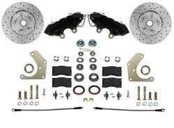 LEED Brakes - Spindle Kit with Drilled Rotors and Black Powder Coated Calipers