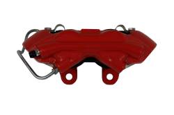 LEED Brakes - Caliper - Mustang 65-66 Loaded 3/8 inch inlet Stainless Steel Pistons RH - Red Powder Coated