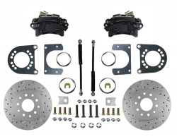 Rear Disc Brake Conversion Kit - GM Full Size - Black Caliper and MaxGrip XDS