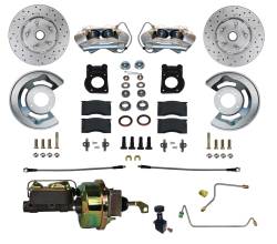 LEED Brakes - 1964-66 Mustang Power Disc Brake Conversion Kit, MaxGrip Rotors