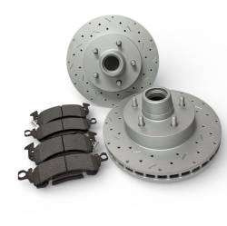 LEED Brakes - MaxGrip XDS Cross Drilled & Slotted Brake Rotor & Pad Kit - GM 2WD Truck & Car