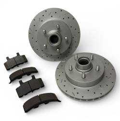 LEED Brakes - MaxGrip XDS Cross Drilled & Slotted Brake Rotor & Pad Kit - GM 2WD Truck - Light Duty OBS Truck
