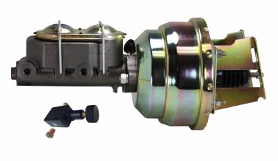 LEED Brakes - 8 inch Dual power booster , 1-1/8 inch bore master with adjustable valve(zinc)