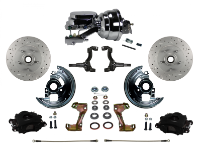 Cutlass Disc Brake kit with Black Calipers - LEED Brakes