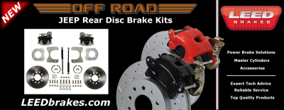 Jeep Rear Disc Brake Conversion Kit