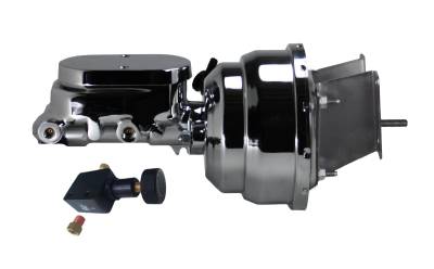 LEED Brakes 8 in Dual Diaphragm Chrome Booster and Master Combo for C10 Trucks