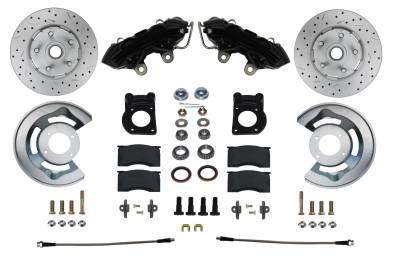 Ford Spindle Kit Cross Drilled Rotors