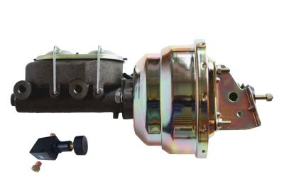 LEED Brakes - 8 inch dual power booster, 1 inch bore master cylinder, adjustable proportioning valve (Zinc)