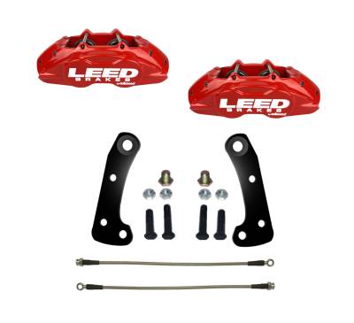LEED BRAKES MaxGrip Lite 4 Piston Caliper Kit for Camaro