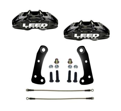 LEED BRAKES MaxGrip Lite 4 Piston Caliper Kit for Chevelle