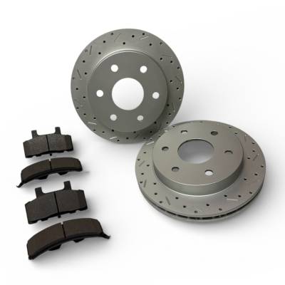 GM K1500 Brake pad & Rotor Kit by LEED Brakes