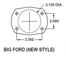 Large Bearing New Style Torino flange dimensions