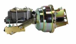LEED Brakes - 8 inch Dual power booster , 1-1/8 inch Bore master, side mount valve, disc/disc (Zinc)