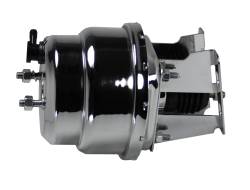 LEED Brakes - 7 inch Dual power booster , 1-1/8 inch Bore Flat Top master, side mount valve. Disc/disc (Chrome) - Image 3