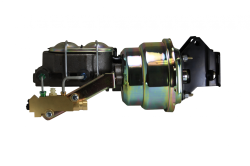 7 inch Dual Power booster , 1 inch Bore master, side mount valve, drum/drum (Zinc)