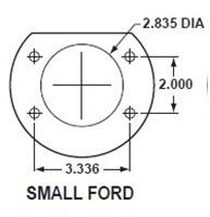 Small Bearing Ford Axle Flange Dimensions