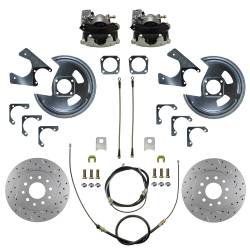 Rear Disc Brake Conversion Kit - MaxGrip XDS - GM 10 & 12 Bolt Axles 5 x4.75 with Staggered Shocks