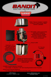 LEED Brakes Chrome Bandit Electric Vacuum Pump Kit Details