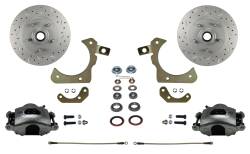 Spindle Mount Kit with MaxGrip Cross Drilled & Slotted Rotors