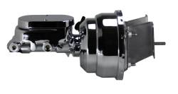 LEED Brakes Chrome 8 in Dual Diaphragm Booster and Master Combo for C10 Trucks