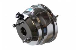 LEED Brakes - Compact-10 Series 8 inch Dual power booster kit with Disc / Drum Valve  Chrome - Image 5