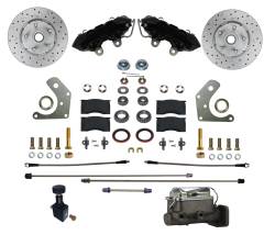 Manual Front Kit with Drilled Rotors and Black Powder Coated Calipers - Image 1