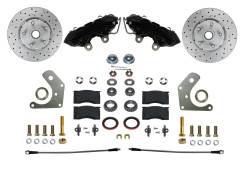 Spindle Kit with Drilled Rotors and Black Powder Coated Calipers