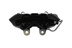 LEED Brakes - Caliper - Mustang 65-66 Loaded 3/8 inch inlet Stainless Steel Pistons LH - Black Powder Coated