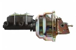Master Cylinders & Power Boosters - Power Brake Booster Kits - LEED Brakes - 8 inch Dual power booster , 1-1/8 inch Bore master,  (Zinc)