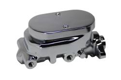 LEED Brakes - 7 inch Dual power booster , 1-1/8 inch Bore Flat Top master, disc/drum proportioning valve (Chrome) - Image 2