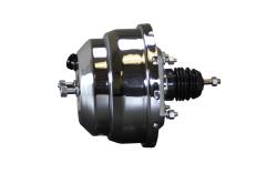 LEED Brakes - 8 inch Dual Power Booster, 1 inch Bore Flat Top Master Cylinder disc/drum proportioning valve (Chrome) - Image 3
