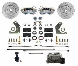 Front Disc Brake Conversion Kits - All Front Disc Brake Kits - LEED Brakes - Front Disc Brake Conversion Kit Mopar C Body Factory Power Brakes with MaxGrip XDS