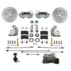 Front Disc Brake Conversion Kits - All Front Disc Brake Kits - LEED Brakes - Front Disc Brake Conversion Kit Mopar B Body Factory Power Brakes with MaxGrip XDS