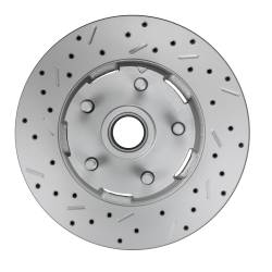 LEED Brakes - MANUAL FRONT DISC BRAKE CONVERSION KIT WITH DRILLED ROTORS AND BLACK POWDER-COATED CALIPERS for 1962-69 Ford Fairlane, 1963-69 Falcon & Ranchero, 1963-69 Mercury Comet, 1964-69 Cyclone - Image 5