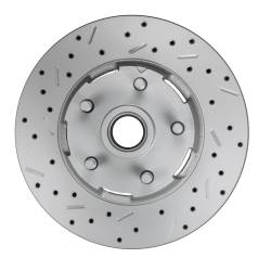 MaxGrip Lite 4 Piston Manual Front Disc Brake Kit with Drilled Rotors & Black Calipers - Image 3
