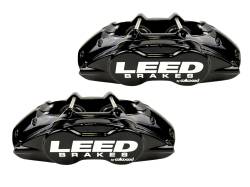 LEED Brakes - MaxGrip Lite 4 Piston Power Disc Brake Conversion 70 Mustang with Automatic Transmission | Black Calipers - Image 2