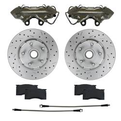 4 Piston Calipers | Caliper Upgrade for 1964-67 Mustang with MaxGrip XDS Rotors